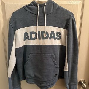 Adidas Blue And White Hoodie Size Womens XL EUC